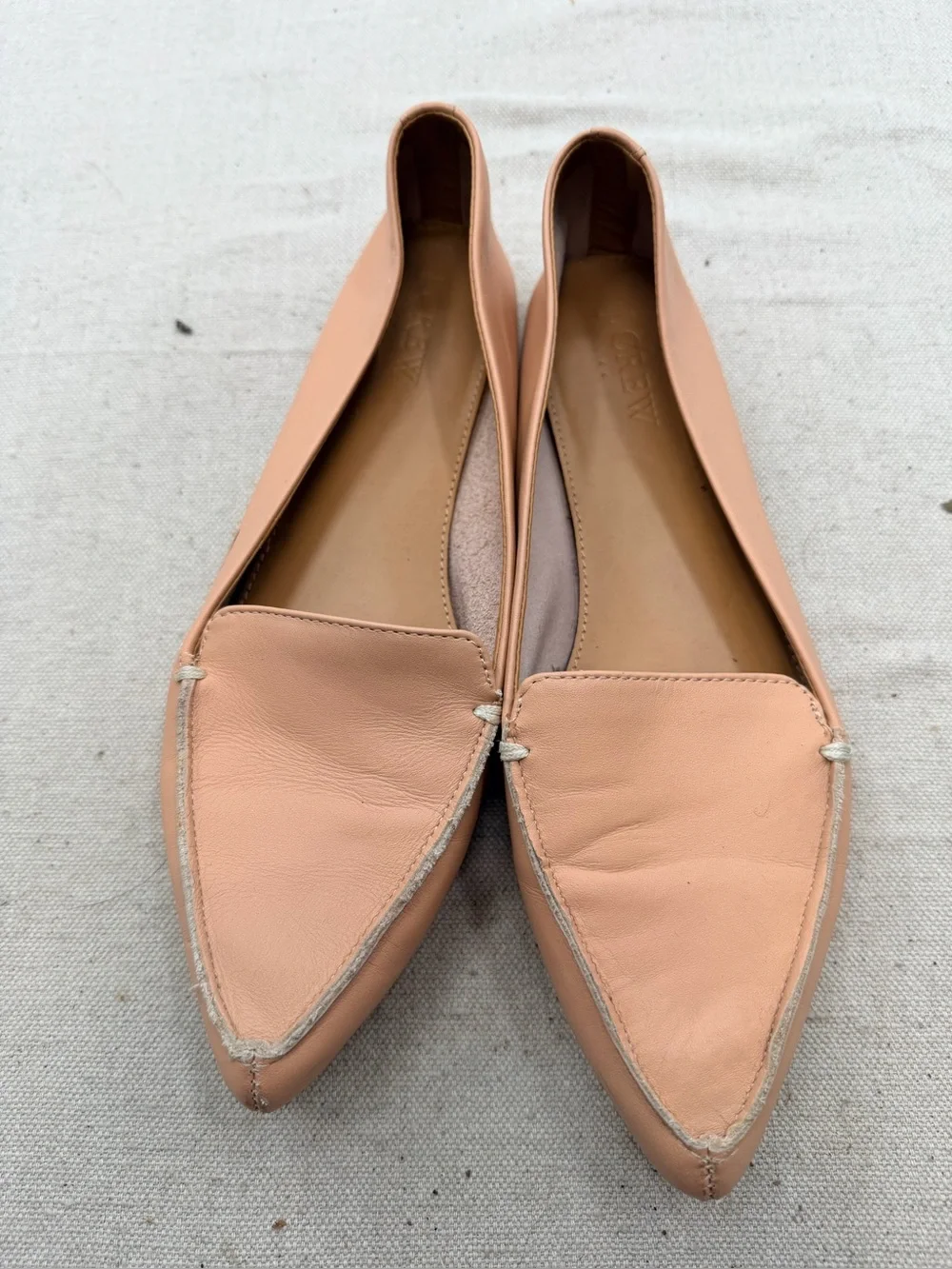 J. Crew Edie Leather Flat